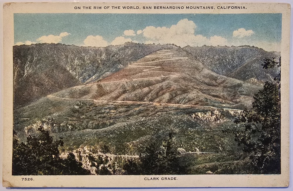 California San Bernardino Mountains Unposted White Border Vintage Postcard
