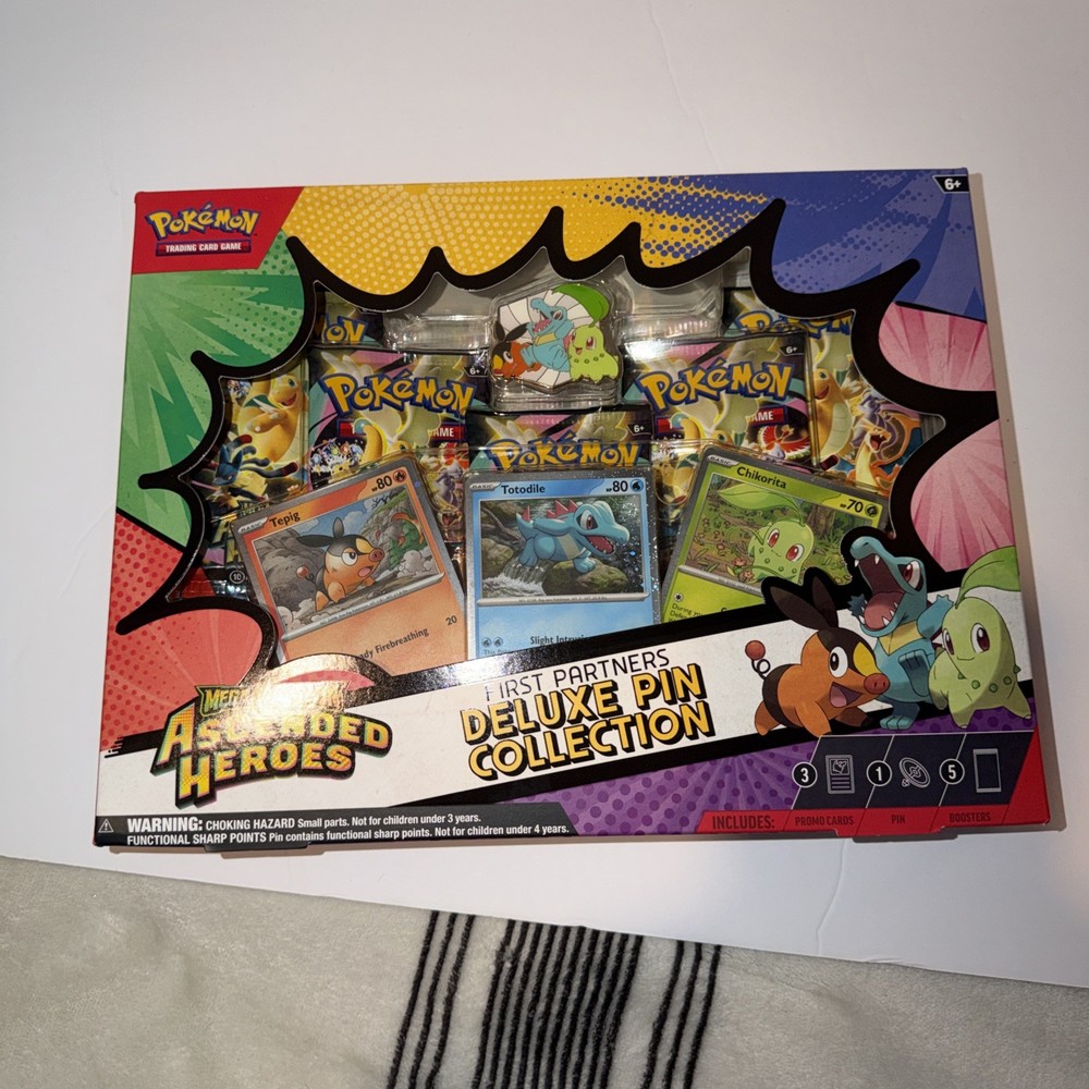 Pokémon Mega Evolution Ascended Heroes First Partners Deluxe Pin Collection