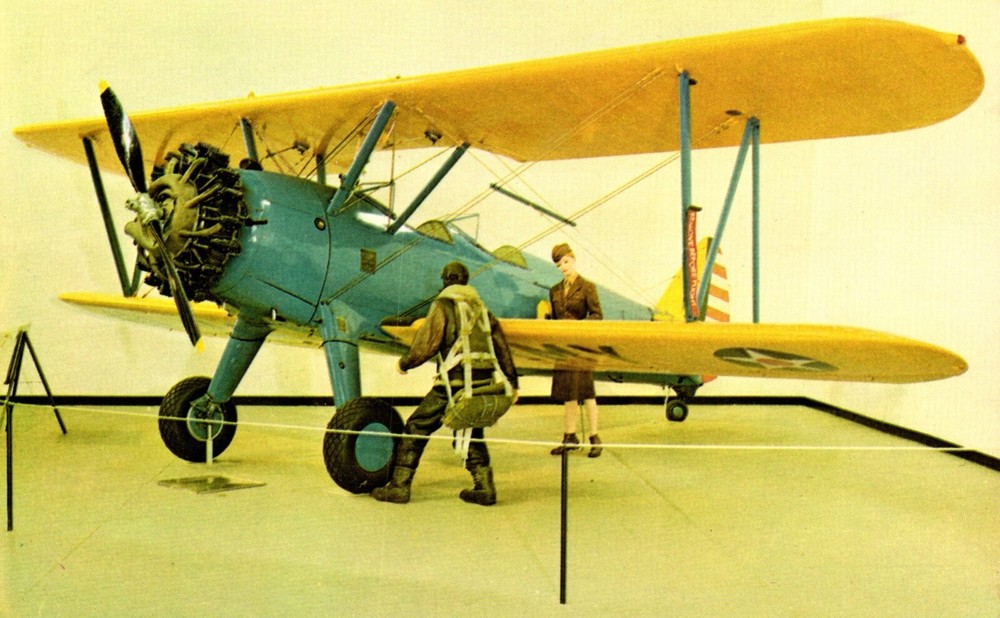 Postcard Stearman PT – 13D Kaydet air Force Museum Ohio