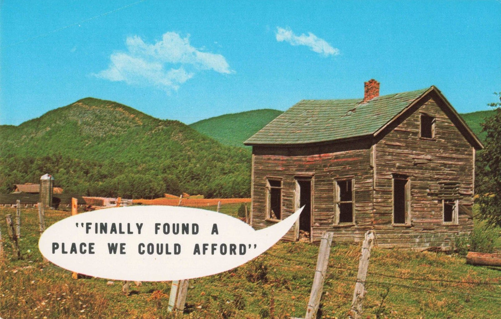 Finally Found A Place We Could Afford - Humor Postcard