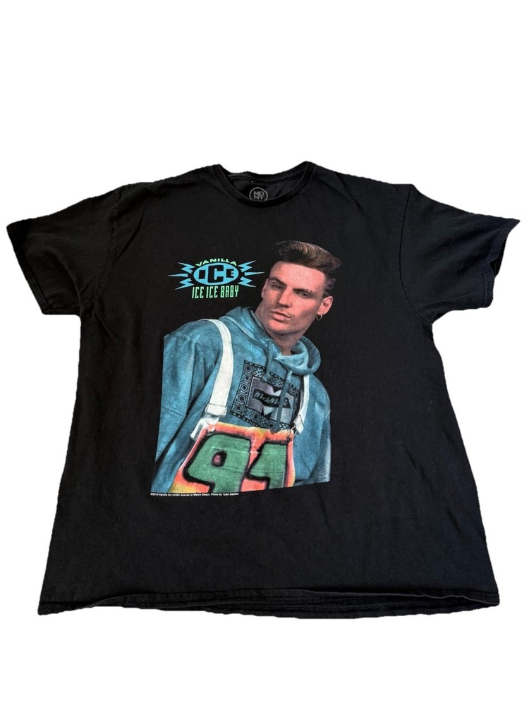 Retro Vanilla Ice 90’s Rap T-Shirt Mens 2016  Merch District Size X-LARGE