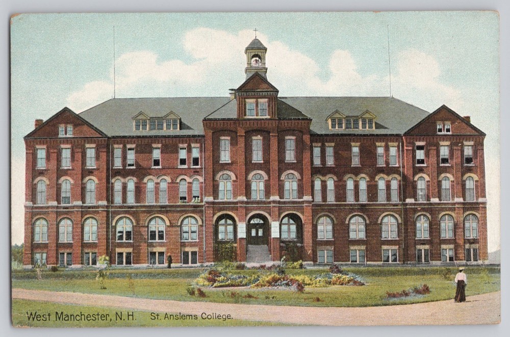 St. Anslems College Manchester New Hampshire NH c1910 Antique Postcard