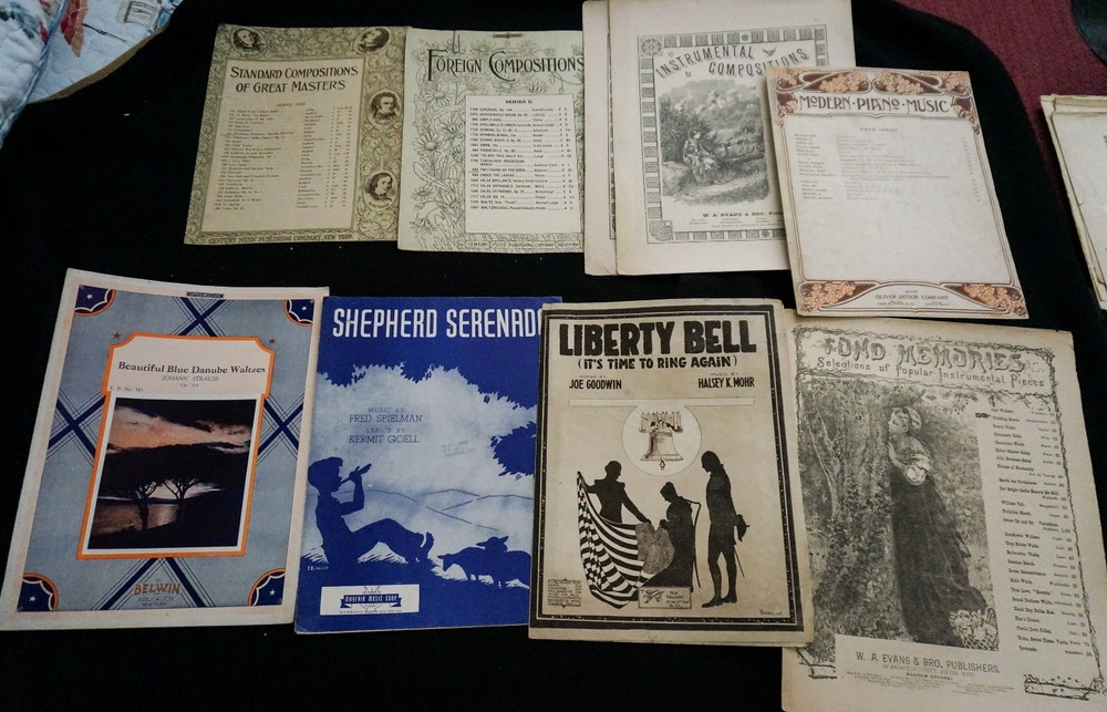 40 Vintage Sheet Music My Laddie Blue Danube Classical Amos Andy