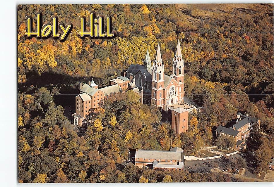 Postcard Shrine of Mary Help of Christians Holy Hill Wisconsin USA