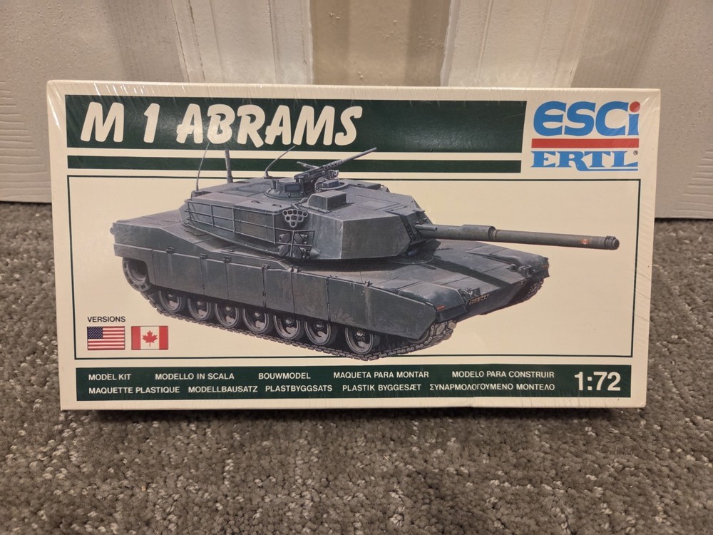 ESCi Ertl M 1 Abrams, 1/72 Scale Model Kit # 8307 - SEALED