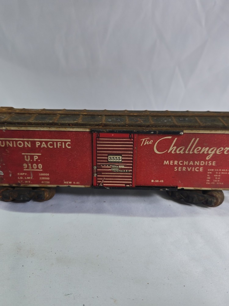 Marx O Gauge 9100 Union Pacific Challenger Box Car 3/16 Scale