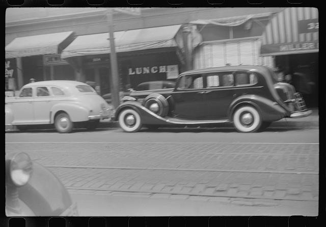 Photo:1930s Street Scene Vintage Cars Lunch Diner Storefront Photo Print