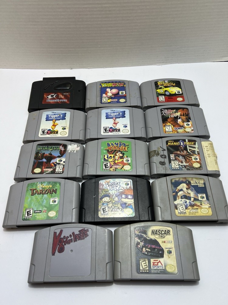 Lot of 14 N64 Games. Banjo Tooie Beetle Adventure Starfox Fighter Destiny Test✅