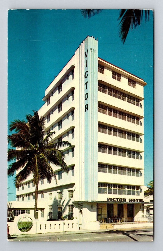 Miami FL-Florida, Victor Hotel, Advertising, c1973 Vintage Postcard
