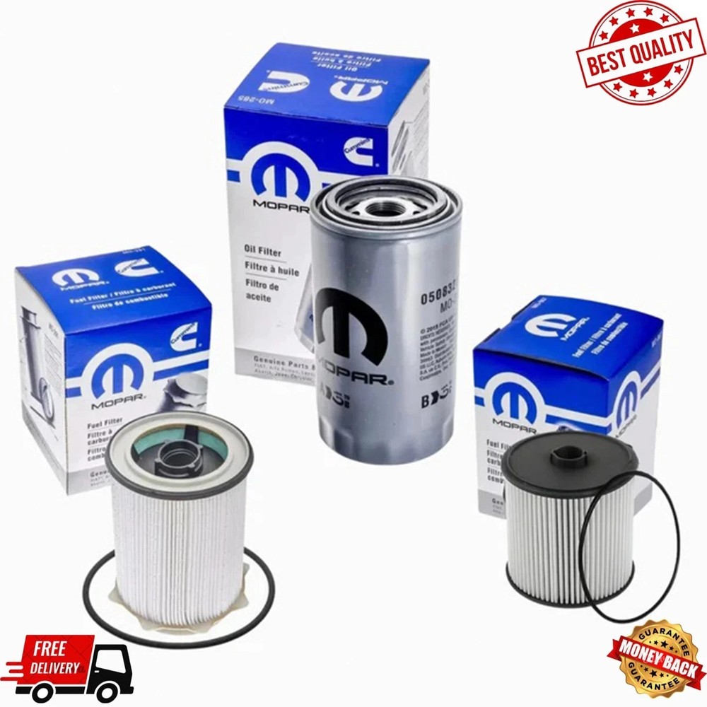 Mopar OEM 6.7L Cummins Fuel & Oil Filter Kit RAM 2500-5500 2019-24