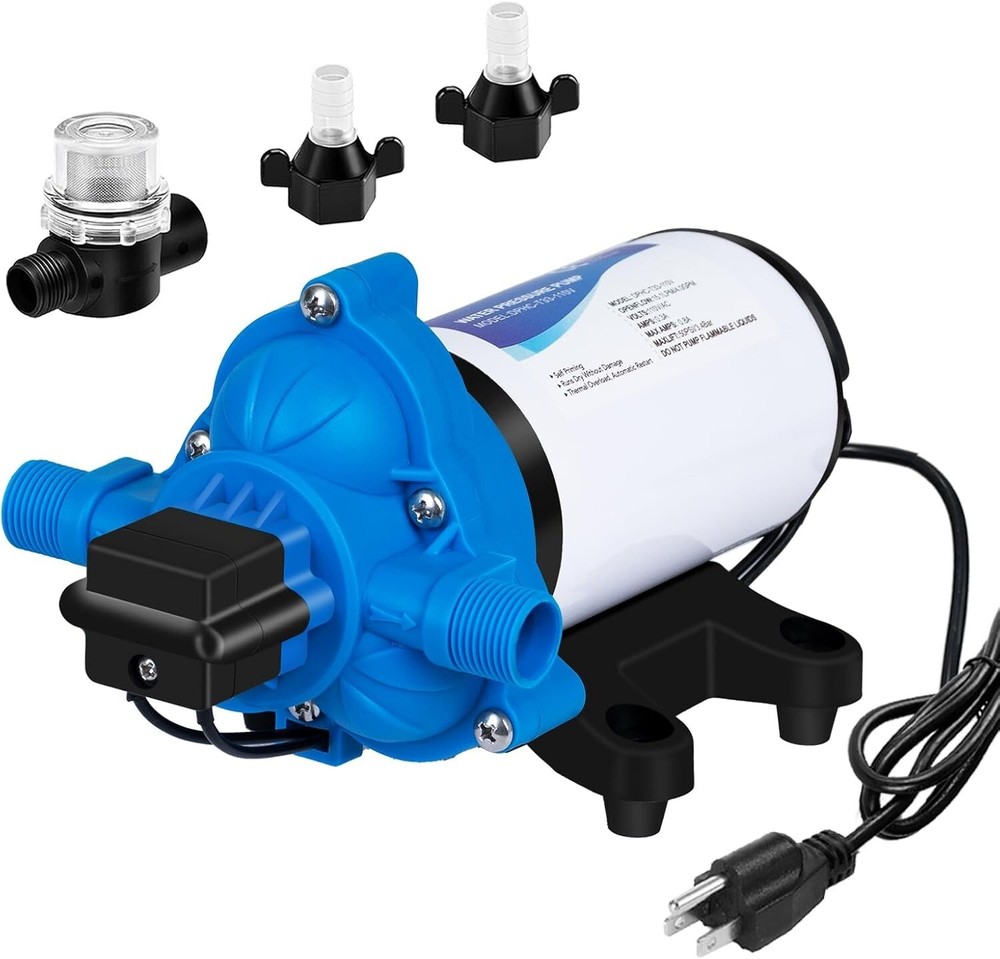 110V DC RV Water Pump 4GPM 50PSI On-Demand Transfer