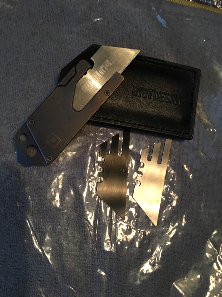 Bigidesign Titanium Razor Knife – Ultra-Sharp EDC Pocket Blade