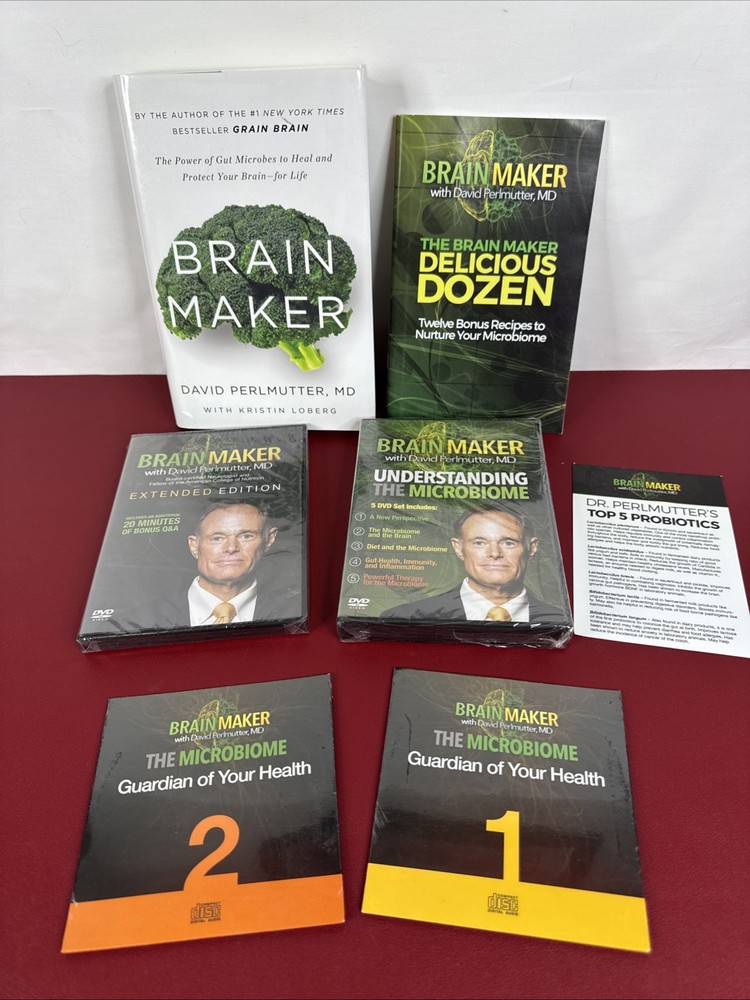 Brain Maker, David Perlmutter Book, DVD, & CD Kit