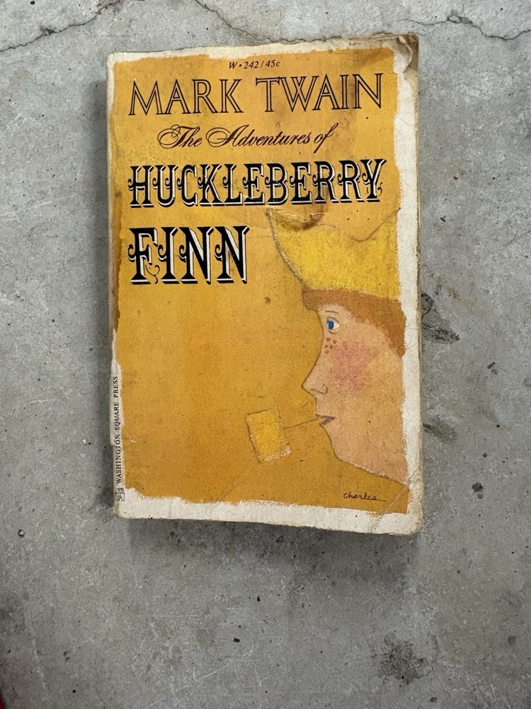 Mark Twain Adventures of Huckleberry Finn Washington Square Press 1965 Illustra…
