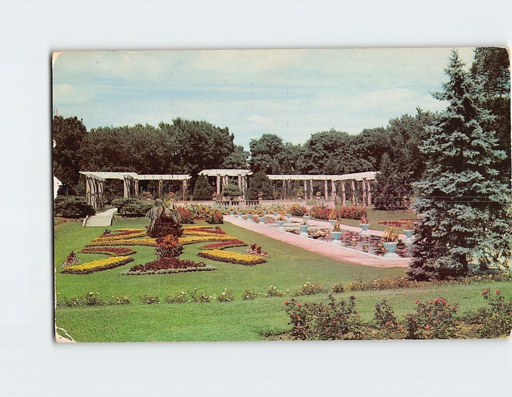 Postcard Lakeside Park Fort Wayne Indiana USA