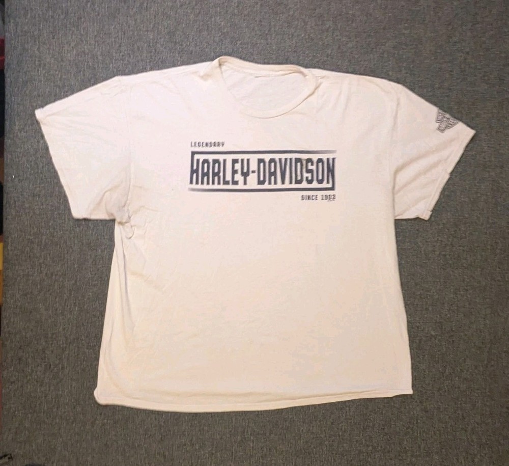 Harley Davidson Mens 2XL T Shirt White  Pigeon Forge Tennesee Rocky Top Biker