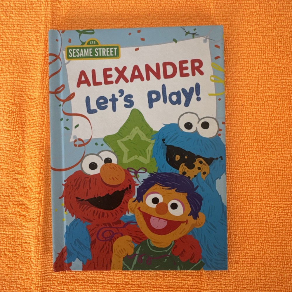 Sesame Street, Alexander Let's Play, Personalized for child named Alexander