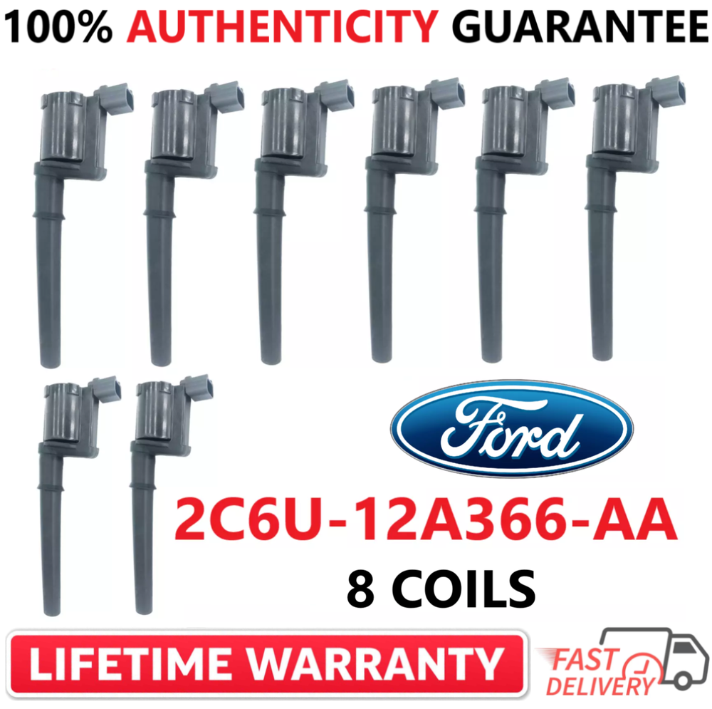 x8 OEM FORD Ignition Coils For 1997-2014 Ford & Lincoln V8, 2C6U-12A366-AA