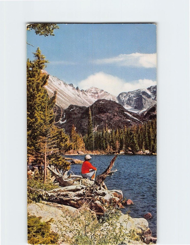 Postcard Bear Lake Rocky Mountain National Park Colorado USA