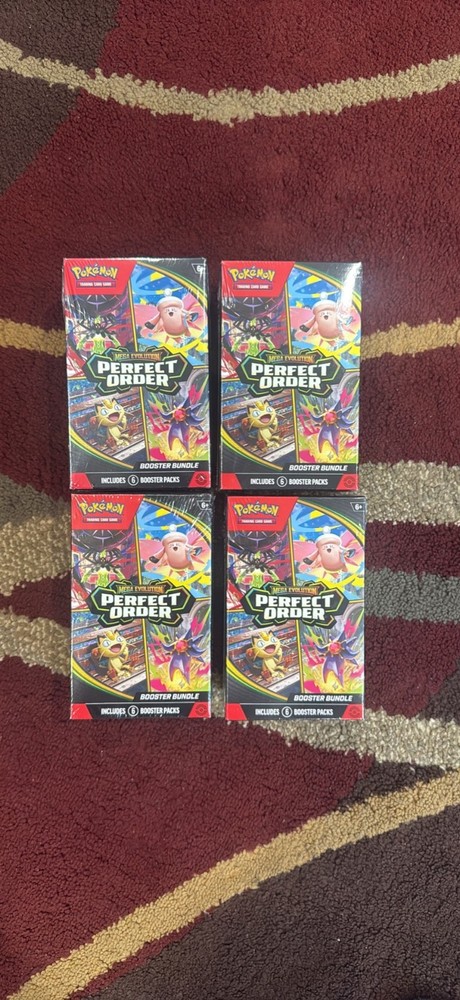 Pokémon TCG: Mega Evolution-Perfect Order Booster Bundle (6 Packs) New Sealed