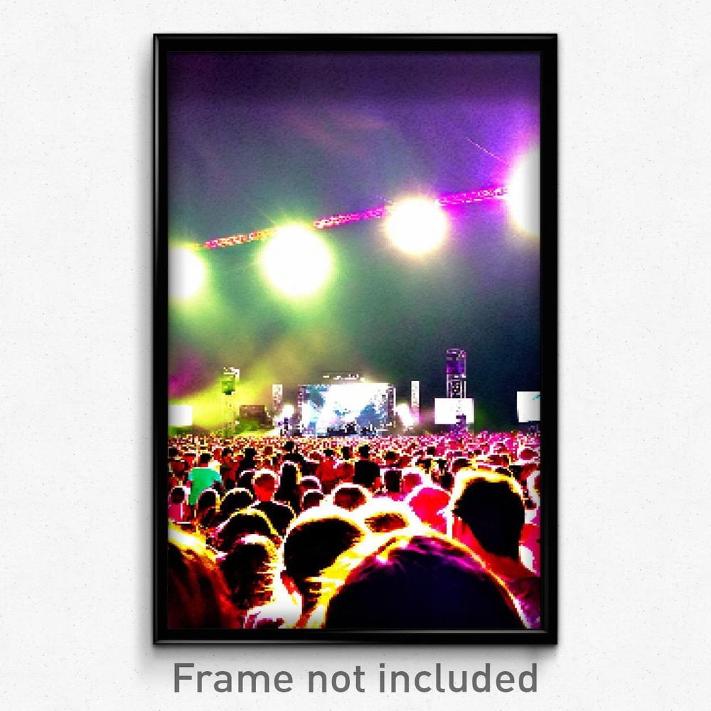Pixel Art Poster - Interesting Music Festival (8 Bit Video Game Print)