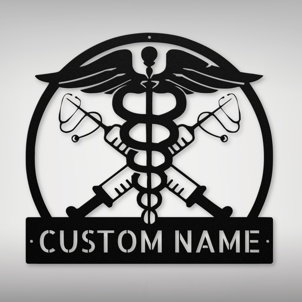 Personalized Nurse Metal Sign - Perfect Gift for Healthcare Professionals