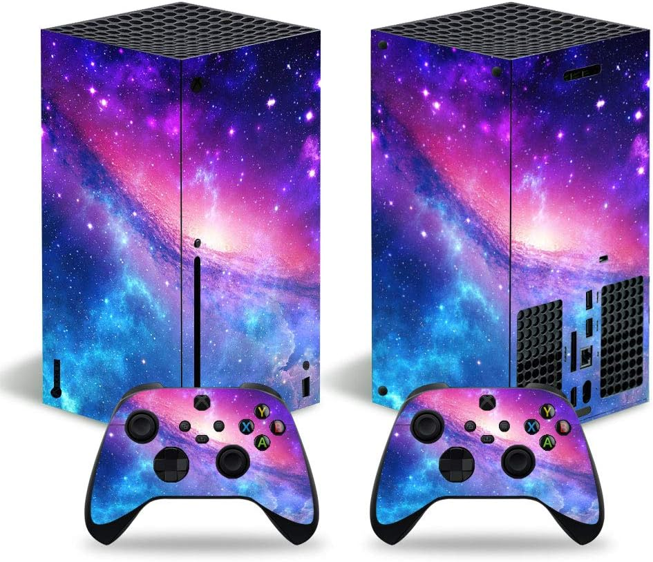 Protective Skin Sticker Vinyl Decal Full Cover for Xbox Series X Console and 2 C
