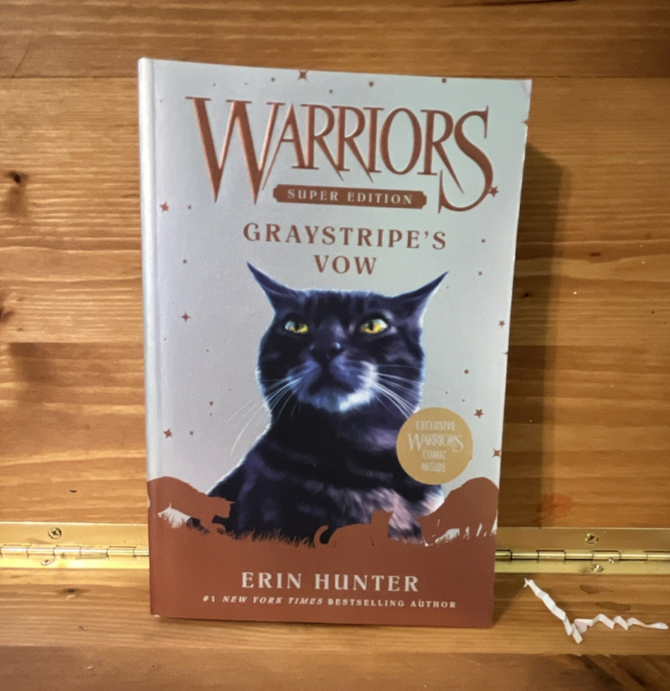 Warriors Super Edition Graystripe's Vow Erin Hunter Hardcover w/ Exclusive Comic
