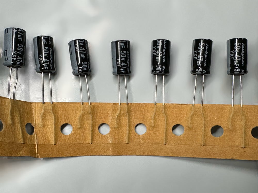 25PCS Rubycon 47uF 50V Radial Electrolytic Capacitor YXF Series 6.3x11mm