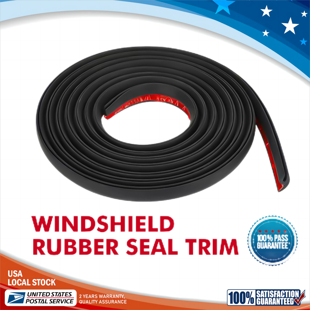 3M/10FT Car Door Edge Rubber Seal Weather Strip for Windshield Window Moulding Trim