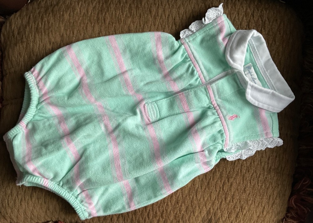 Ralph Lauren Baby Girl  Summer Romper Size 9 Months
