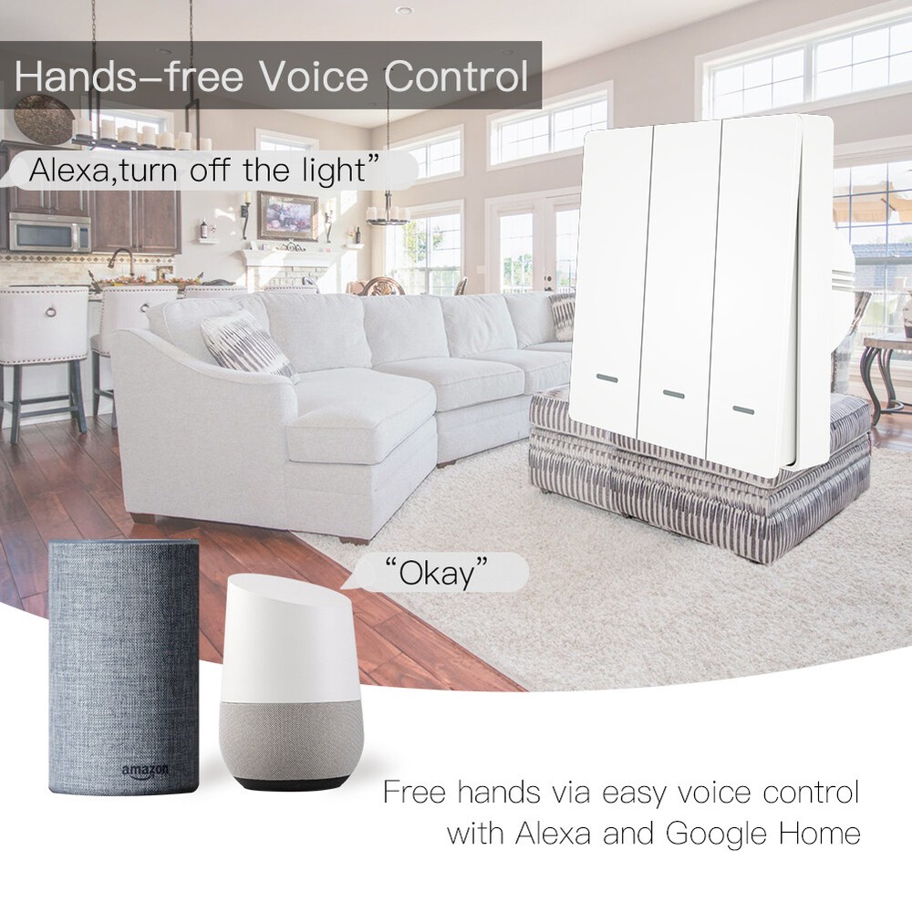 Zigbee Tuya Smart Switch Panel with Mobile App Control Zero Fire Technology  