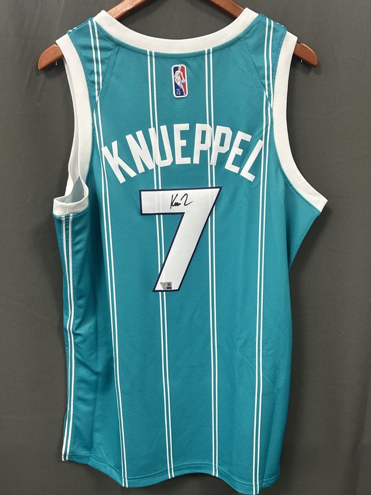 Kon Knueppel Signed Charlotte Hornets Basketball Jersey AUTO Fanatics Sz LPROBSTEIN is actively accepting consignments !!