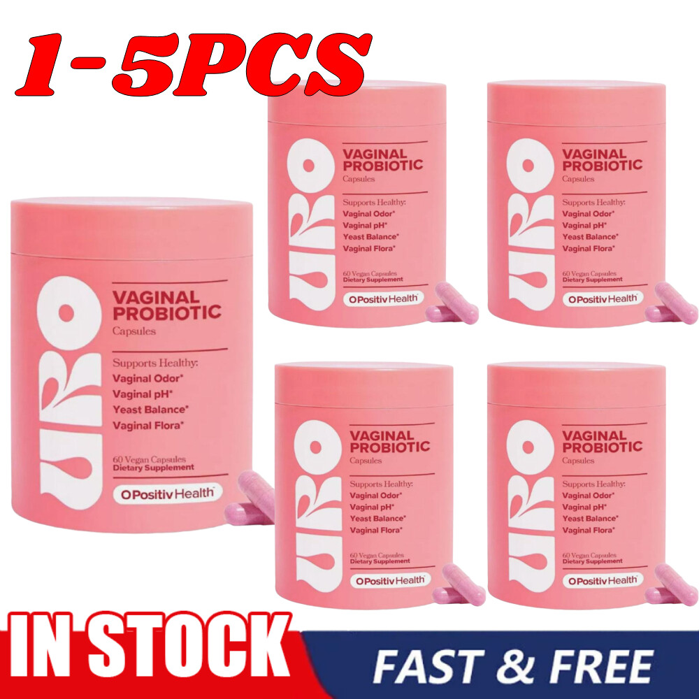 1-5X URO Vaginal Probiotics for Women pH Balance with Prebiotics and Lactobacillus