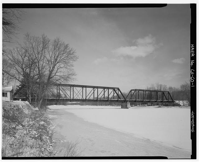 Wisconsin-Michigan Railroad Bridge, Spanning Menominee River, County Trunk
