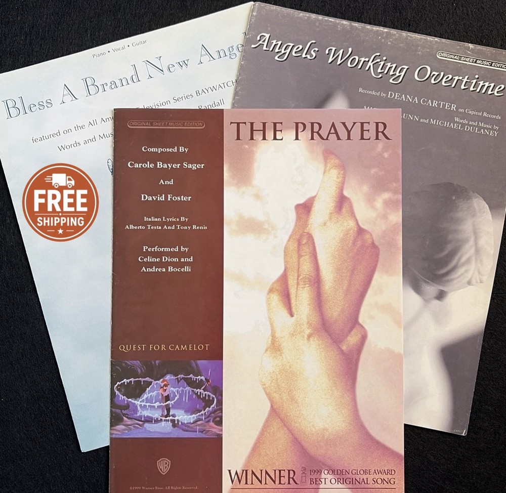 Inspirational Christian & Faith Sheet Music Bundle Prayer Angels Avalon 6 Titles