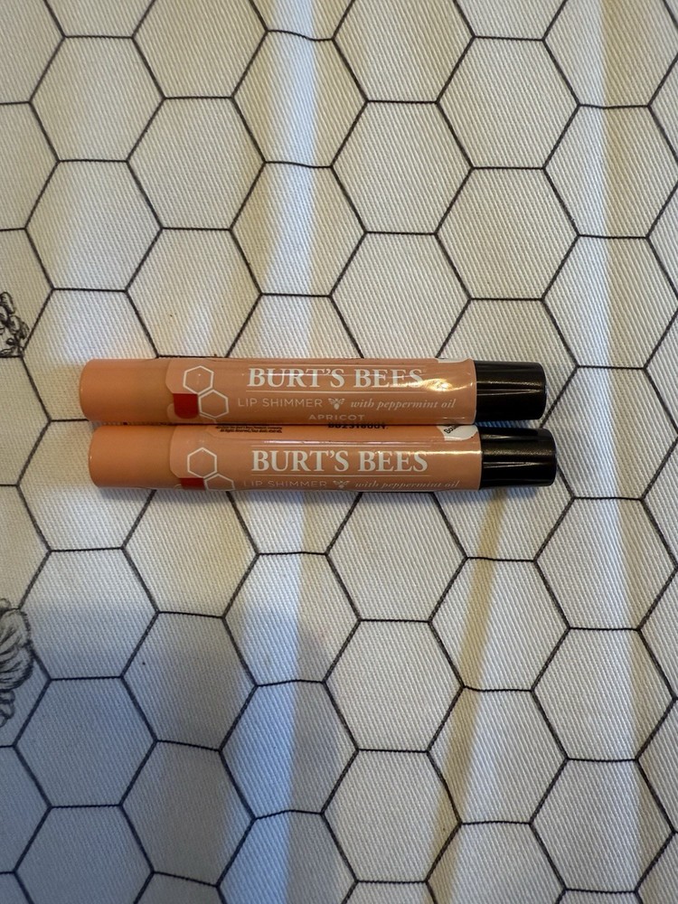 Burt's Bees 100% Natural Lip Shimmer 2-Pack in Apricot Sealed
