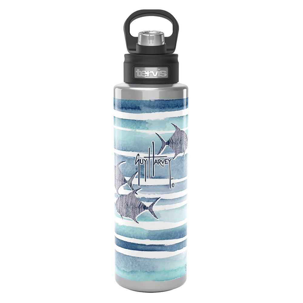 Guy Harvey Freeswim Fish Triple Walled Insulated Tumbler Travel Cup Keeps Dri...