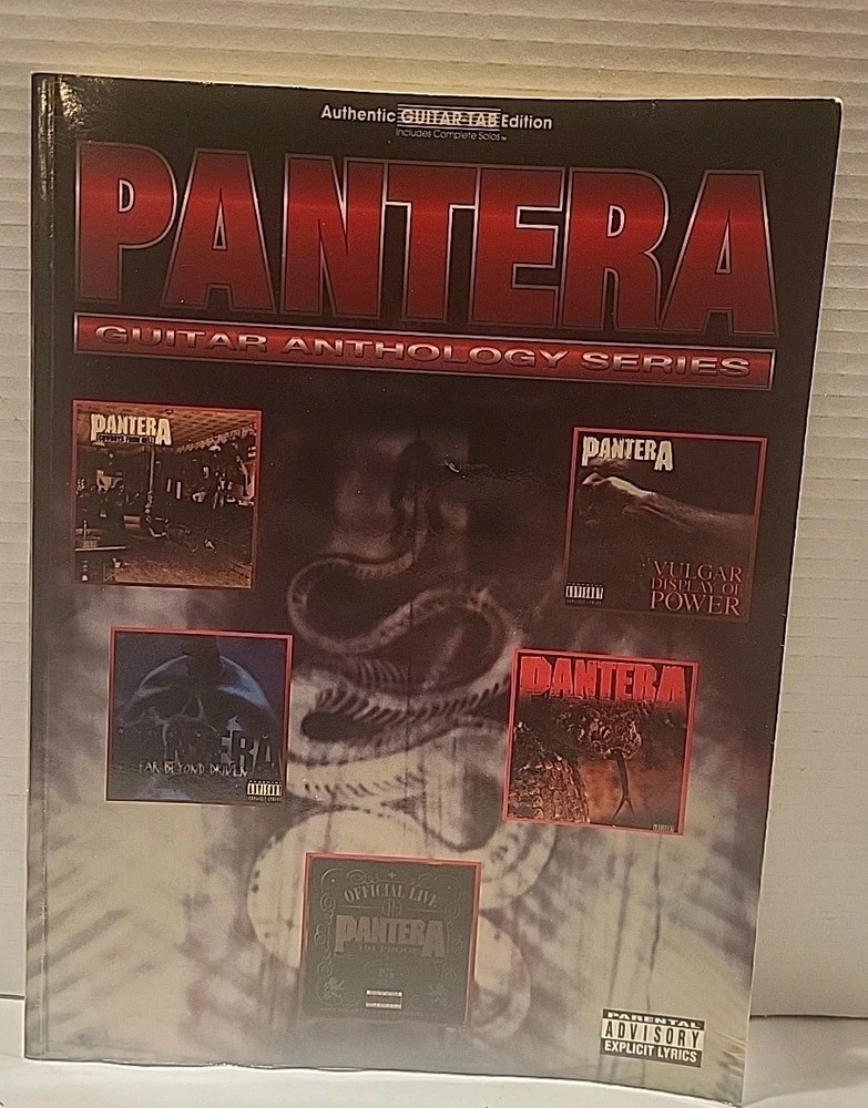 Pantera Guitar Anthology Series, GUITAR-TAB Edition, Songbook Sheet Music 1998