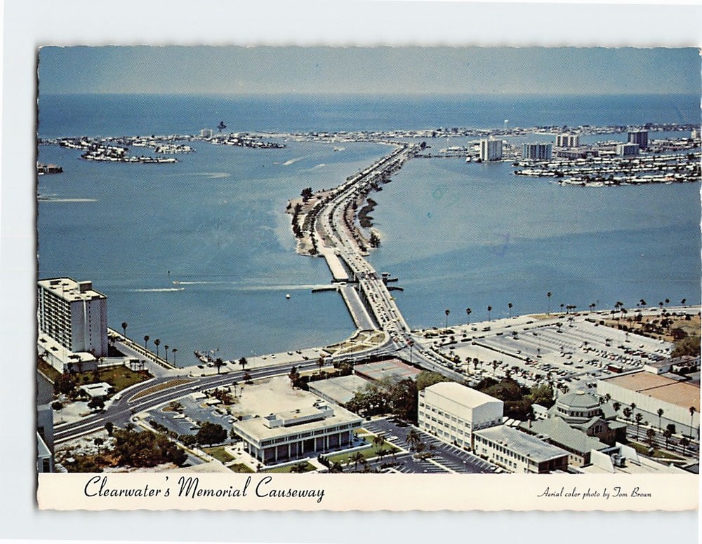 Postcard Clearwaters Memorial Causeway Clearwater Florida USA