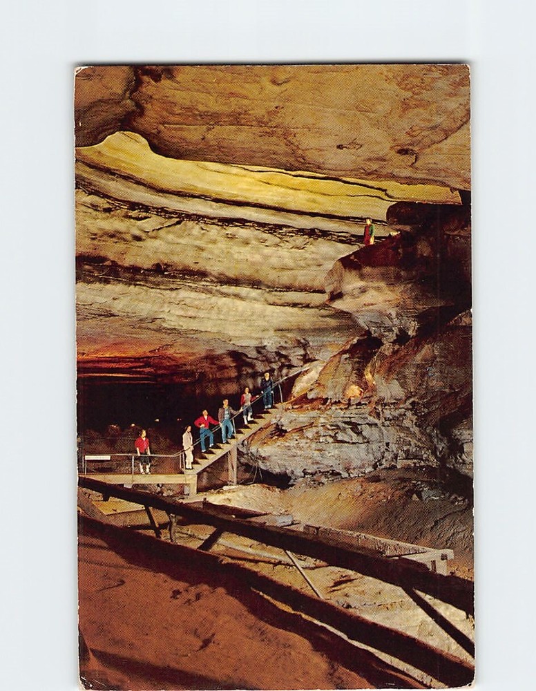 Postcard Saltpetre Vats and Booths Amphitheatre in Mammoth Cave Kentucky USA