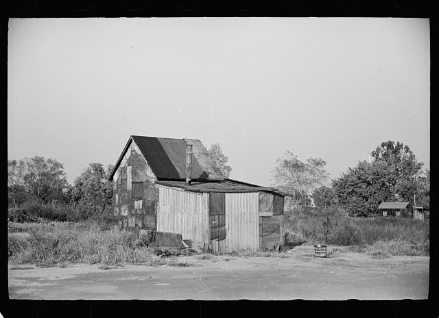 Photo:Millville New Jersey 1938 Shacks Housing Mill Workers Rural Shack