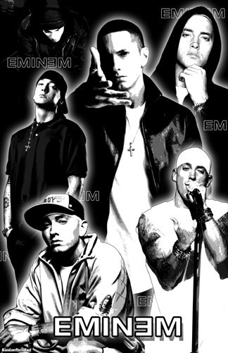 Eminem 11x17 Black Light Poster Hip Hop Wall Art