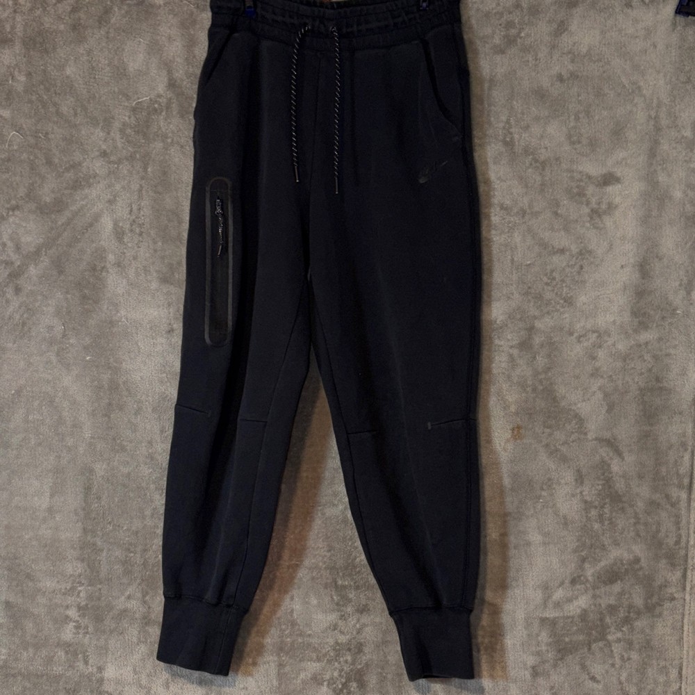 Nike Men's Jogger Pants Size S Black Drawstring Elastic Waist Pockets Logo