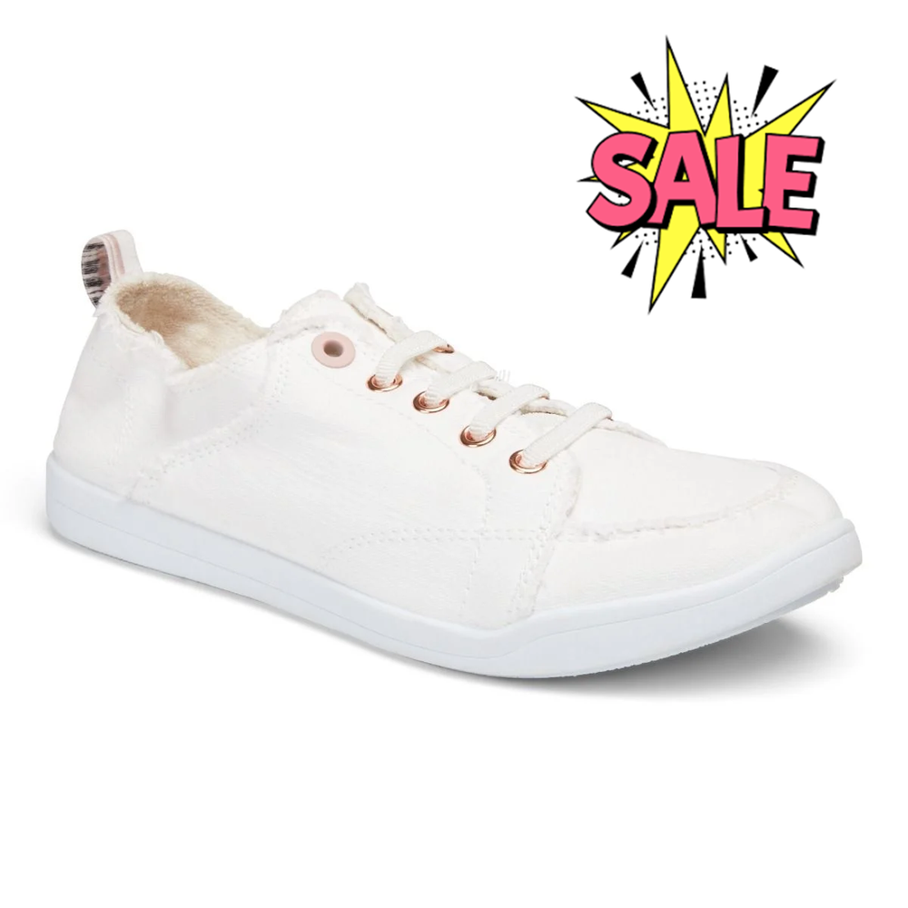 Vionic Beach Pismo Women’s Canvas Casual Sneakers Slip-On Comfort Washable Shoe