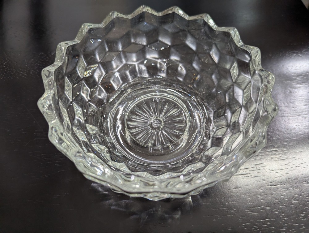 Vintage Fairy Lamp Replacement- Homco Clear Cubist Fairy Lamp Base Bottom Only