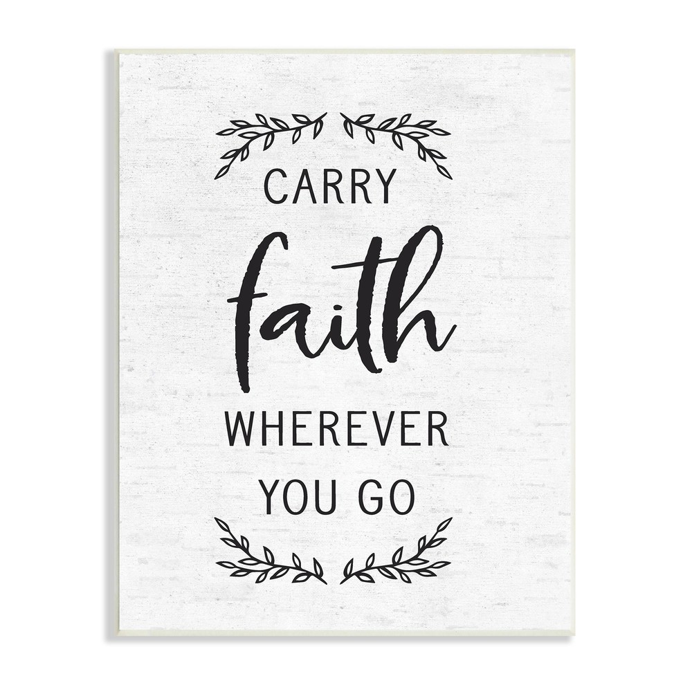 Stupell Inspirational Faith Quote Religious Rustic