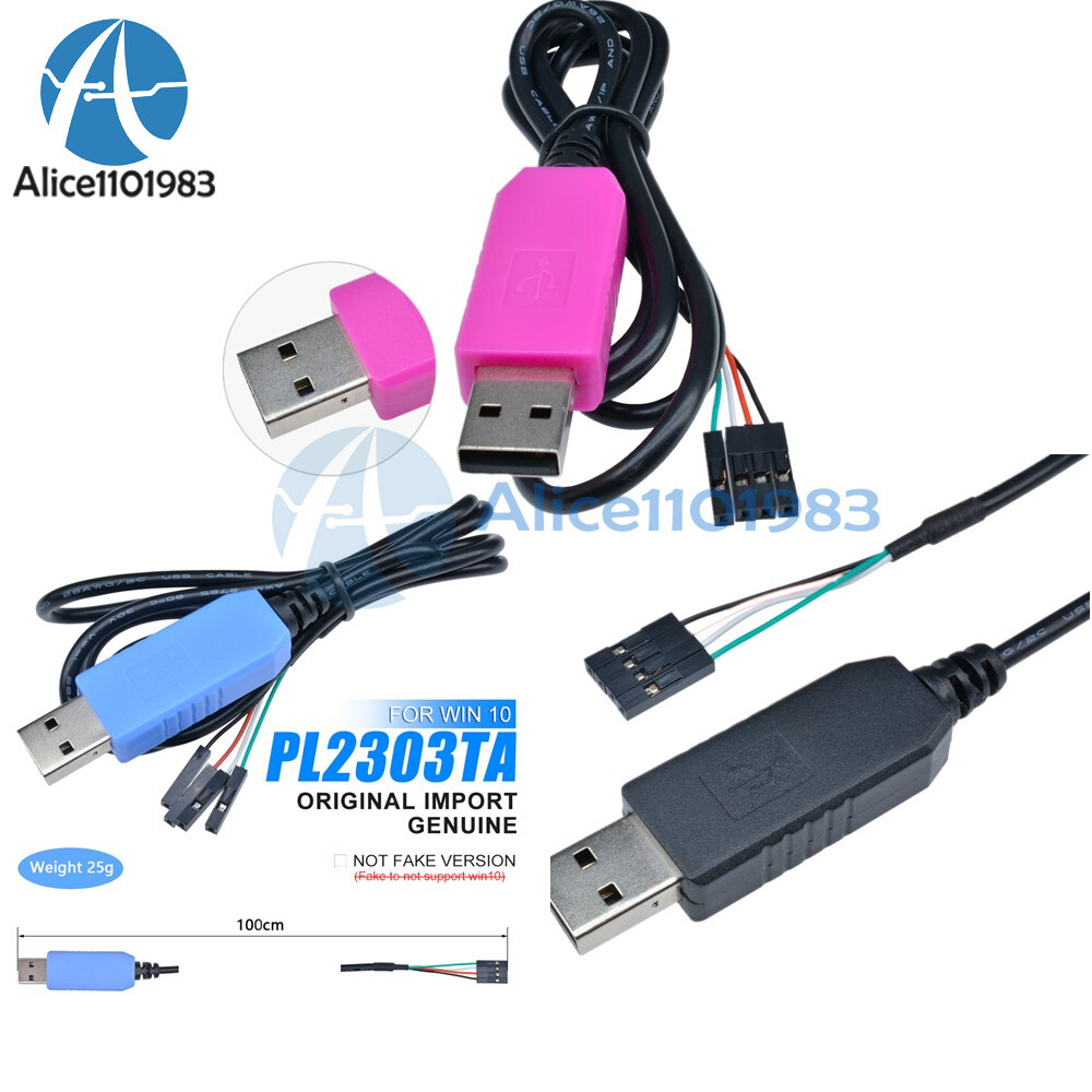 PL2303TA/CP2102/CH340G USB to TTL RS232 Download Cable Compatible WIN10