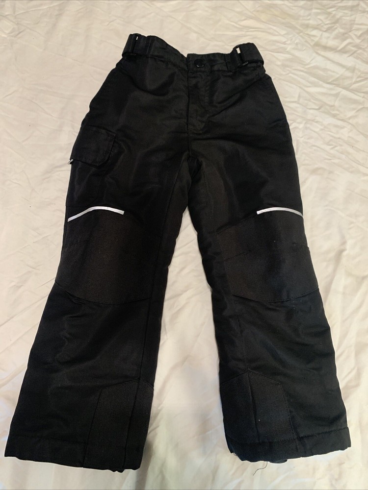 Swiss Tech Kids Snow Pants Water Repellent Black XS 4-5 for Boys Girls