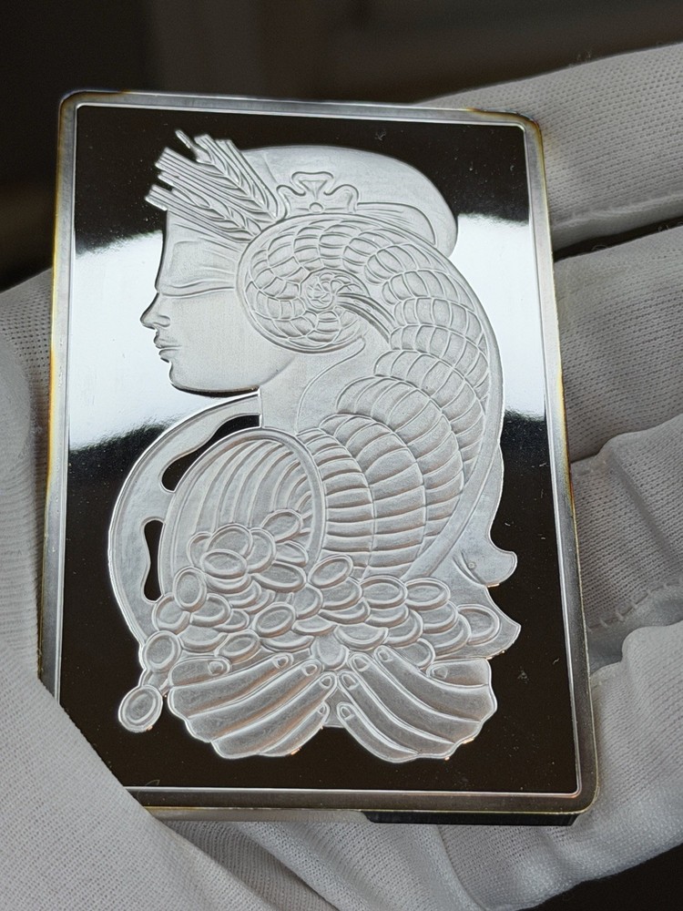PAMP Suisse Lady Fortuna 5 oz .999 Silver Bar Assay Card (Serial# C002974)